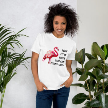 The t-shirt Tropical Flamingo Bird was created especially for women. It will be a manifestation of your brightness and originality. This is a high quality fabric and printed product, wear-resistant, pleasant to the touch. Printing and photo printing, images, drawings on T-shirt is performed by our studio at a high technological level. Hi-Tees online store presents men's t-shirts of various colors made of 100% fine jersey cotton and decorated with original prints. The printed T-shirt is the best choice for any occasion! T-shirt