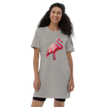 <p>T-shirts have been around forever, yet somehow we find ways to make them feel new. This organic cotton t-shirt dress is one of the premium product must-haves—it's comfortable, stylish, and organic. Style it with leggings, a belt, a denim jacket, or wear it alone, it'll look great anyway.
• 100% organic ring-spun cotton
• Fabric weight: 5.3 oz/yd² (180 g/m²)
• Single jersey
• Medium fit
• Set-in sleeves
• 1×1 rib at collar
• Wide double-needle topstitch on sleeve and bottom hem
• Self-fabric neck tape (inside, back of the neck)
• Blank product sourced from China or Bangladesh</p>