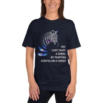 Zebra Animal Stripes Feathers T-shirt