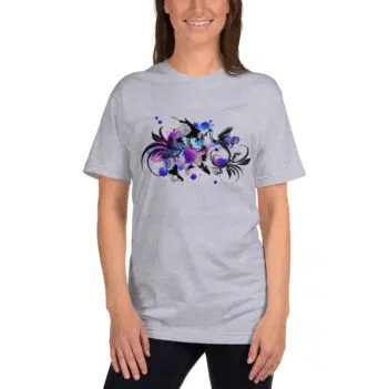 Birds Flowers Leaves T-shirt