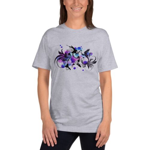Birds Flowers Leaves T-shirt