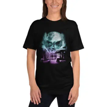 Moon Skull City Alley T-shirt - Image 2
