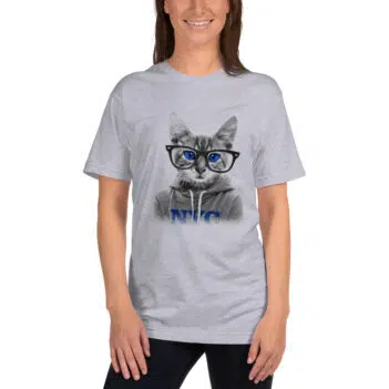 Cat With Glasses T-shirt - Image 2