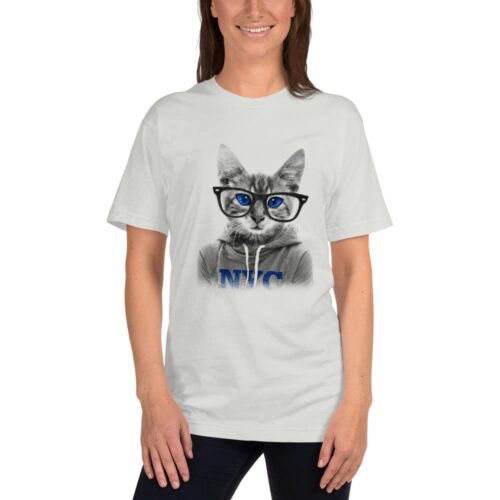 Cat With Glasses T-shirt - Image 3