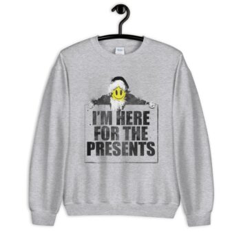 Christmas Smiley Face Emoji Unisex Sweatshirt