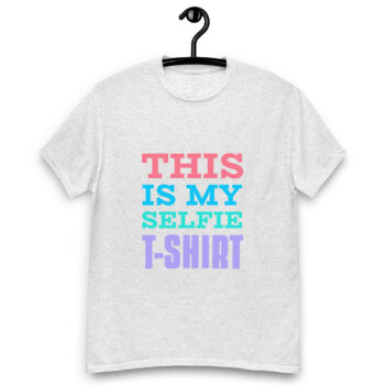 "This Is My Selfie T-Shirt" is a great designer decision in the Funny Slogans Category. This unisex t-shirt  is a manifestation of your brightness and originality. It's a high quality fabric and printed product, wear-resistant, pleasant to touch. All slogans are printed by our studio with high peformance equipment. Our online store presents tees of various colors, made of 100% cotton and decorated with designer prints. Thematic T-shirt is the best choice for every day and any occasion.