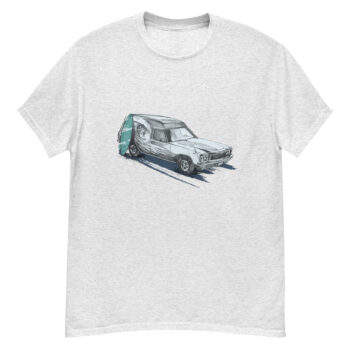 "Retro Surfer Car Sketch" is a great designer decision in the Cool Images Category. This unisex t-shirt  is a manifestation of your brightness and originality. It’s a high quality fabric and printed product, wear-resistant, pleasant to touch. All images are printed with high peformance equipment. Printed T-shirt is the best choice for every day and any occasion.