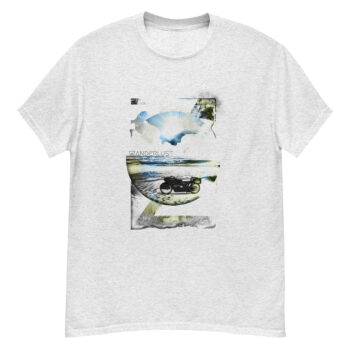 "Wanderlust Ocean Motorcycle" is a great designer decision in the Cool Images Category. This unisex t-shirt  is a manifestation of your brightness and originality. It’s a high quality fabric and printed product, wear-resistant, pleasant to touch. All images are printed with high peformance equipment. Printed T-shirt is the best choice for every day and any occasion.