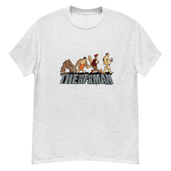 "Gorilla Ape Cave Man" is a great designer decision in the Cool Images Category. This unisex t-shirt  is a manifestation of your brightness and originality. It’s a high quality fabric and printed product, wear-resistant, pleasant to touch. All images are printed with high peformance equipment. Printed T-shirt is the best choice for every day and any occasion.