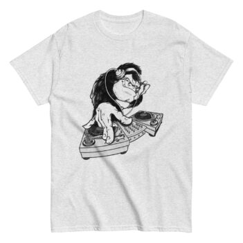 "Monkey Animal Music Dj" is a great designer decision in the Cool Images Category. This unisex t-shirt  is a manifestation of your brightness and originality. It’s a high quality fabric and printed product, wear-resistant, pleasant to touch. All images are printed with high peformance equipment. Printed T-shirt is the best choice for every day and any occasion.