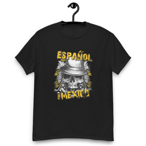 Skull Hat Sketch Mexico T-shirt - Image 2