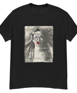 Zombie Paper Female Portrait T-shirt