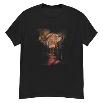 "Haunted Halloween Graveyard" is a great designer decision in the Cool Images Category. This unisex t-shirt  is a manifestation of your brightness and originality. It’s a high quality fabric and printed product, wear-resistant, pleasant to touch. All images are printed with high peformance equipment. Printed T-shirt is the best choice for every day and any occasion.