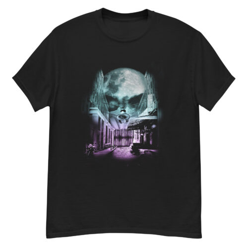Galactic Dark Moon Skull T-shirt