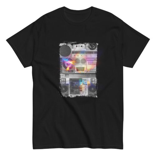 Music Boombox Speaker Stack T-shirt - Image 2