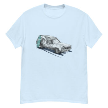 "Retro Surfer Car Sketch" is a great designer decision in the Cool Images Category. This unisex t-shirt  is a manifestation of your brightness and originality. It’s a high quality fabric and printed product, wear-resistant, pleasant to touch. All images are printed with high peformance equipment. Printed T-shirt is the best choice for every day and any occasion.