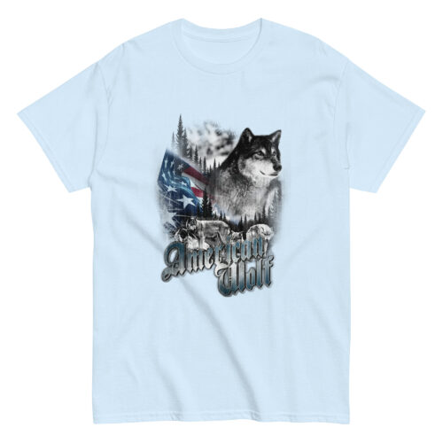 American Wolf USA Flag T-shirt - Image 3