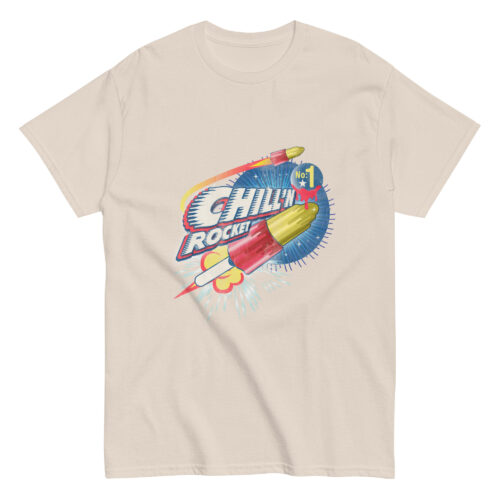 Chillin Retro Popsicle Rocket T-shirt - Image 3