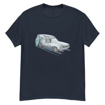 "Retro Surfer Car Sketch" is a great designer decision in the Cool Images Category. This unisex t-shirt  is a manifestation of your brightness and originality. It’s a high quality fabric and printed product, wear-resistant, pleasant to touch. All images are printed with high peformance equipment. Printed T-shirt is the best choice for every day and any occasion.