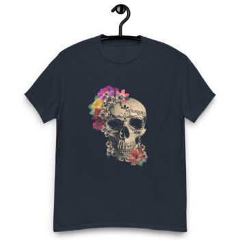 "Day of the Dead Skull" is a great designer decision in the Cool Images Category. This unisex t-shirt  is a manifestation of your brightness and originality. It’s a high quality fabric and printed product, wear-resistant, pleasant to touch. All images are printed with high peformance equipment. Printed T-shirt is the best choice for every day and any occasion.