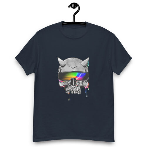 Neon Horned Sunglasses Skull T-shirt - Image 2
