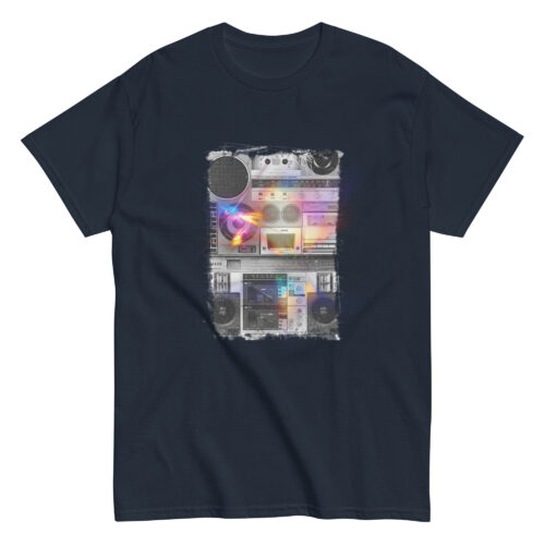 Music Boombox Speaker Stack T-shirt - Image 3
