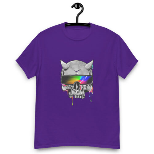 Neon Horned Sunglasses Skull T-shirt - Image 3