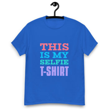 "This Is My Selfie T-Shirt" is a great designer decision in the Funny Slogans Category. This unisex t-shirt  is a manifestation of your brightness and originality. It's a high quality fabric and printed product, wear-resistant, pleasant to touch. All slogans are printed by our studio with high peformance equipment. Our online store presents tees of various colors, made of 100% cotton and decorated with designer prints. Thematic T-shirt is the best choice for every day and any occasion.