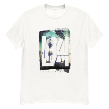 "Los Angeles..." is a great designer decision in the Cool Images Category. This unisex t-shirt  is a manifestation of your brightness and originality. It’s a high quality fabric and printed product, wear-resistant, pleasant to touch. All images are printed with high peformance equipment. Printed T-shirt is the best choice for every day and any occasion.