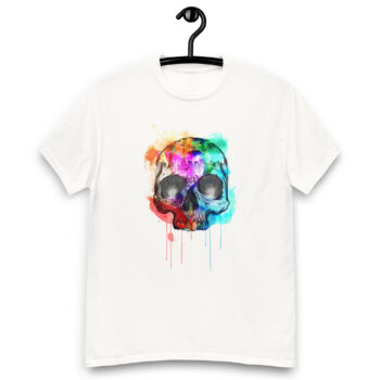Paint Splattered Skull T-shirt