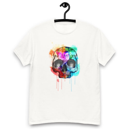 Paint Splattered Skull T-shirt