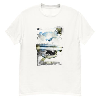 "Wanderlust Ocean Motorcycle" is a great designer decision in the Cool Images Category. This unisex t-shirt  is a manifestation of your brightness and originality. It’s a high quality fabric and printed product, wear-resistant, pleasant to touch. All images are printed with high peformance equipment. Printed T-shirt is the best choice for every day and any occasion.