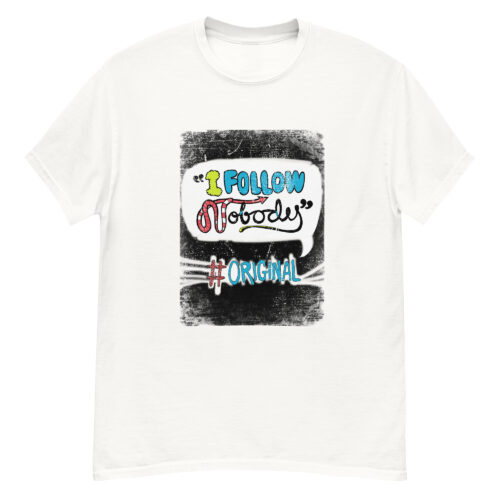 I Follow Nobody Typography T-shirt - Image 3