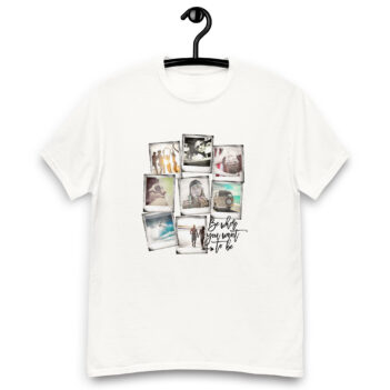 "Polaroid Travel Photos" is a great designer decision in the Cool Images Category. This unisex t-shirt  is a manifestation of your brightness and originality. It’s a high quality fabric and printed product, wear-resistant, pleasant to touch. All images are printed with high peformance equipment. Printed T-shirt is the best choice for every day and any occasion.