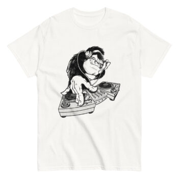 "Monkey Animal Music Dj" is a great designer decision in the Cool Images Category. This unisex t-shirt  is a manifestation of your brightness and originality. It’s a high quality fabric and printed product, wear-resistant, pleasant to touch. All images are printed with high peformance equipment. Printed T-shirt is the best choice for every day and any occasion.