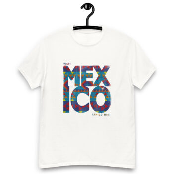 "Visit Mexico Aztec Pattern" is a great designer decision in the Cool Images Category. This unisex t-shirt  is a manifestation of your brightness and originality. It’s a high quality fabric and printed product, wear-resistant, pleasant to touch. All images are printed with high peformance equipment. Printed T-shirt is the best choice for every day and any occasion.