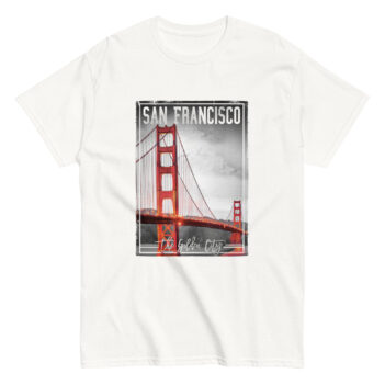 "San Fransico Golden Gate Bridge" is a great designer decision in the Cool Images Category. This unisex t-shirt  is a manifestation of your brightness and originality. It’s a high quality fabric and printed product, wear-resistant, pleasant to touch. All images are printed with high peformance equipment. Printed T-shirt is the best choice for every day and any occasion.