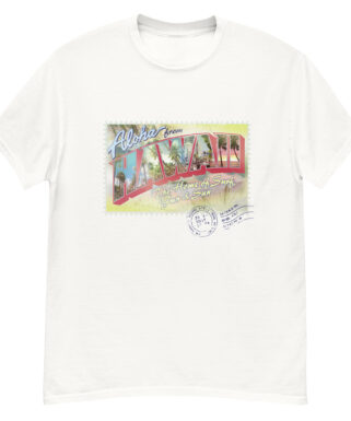 Vintage Hawaii Stamped Postcard T-shirt