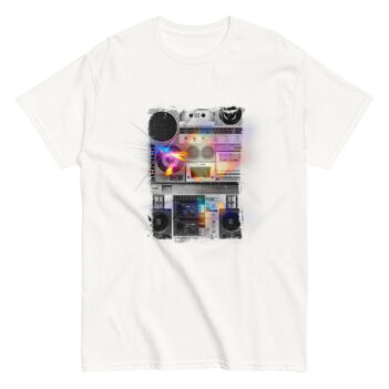 "Music Boombox Speaker Stack" is a great designer decision in the Cool Images Category. This unisex t-shirt  is a manifestation of your brightness and originality. It’s a high quality fabric and printed product, wear-resistant, pleasant to touch. All images are printed with high peformance equipment. Printed T-shirt is the best choice for every day and any occasion.