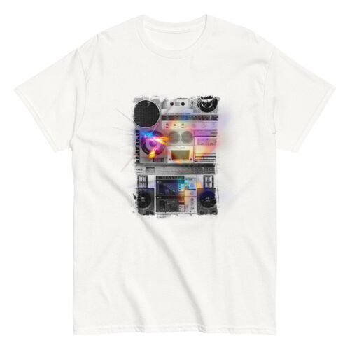 Music Boombox Speaker Stack T-shirt - Image 4