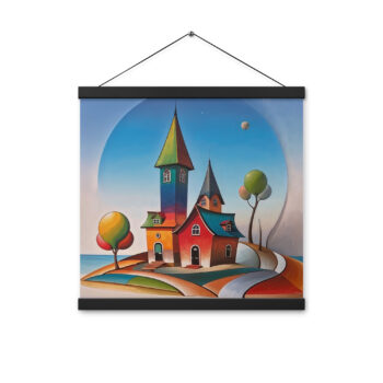 Poster with hangers