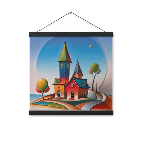 Poster with hangers